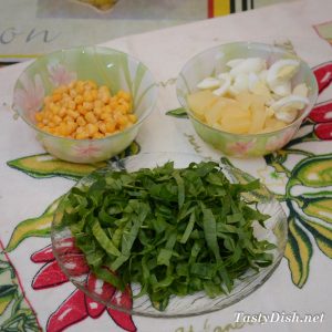 салат со шпинатом фото
