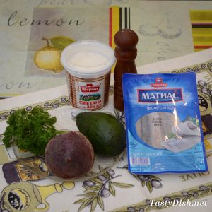 быстрый салат из сельди с авокадо на скорую руку рецепт с фото