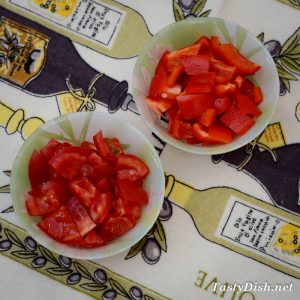 простой салат с брынзой и помидорами рецепт с фото