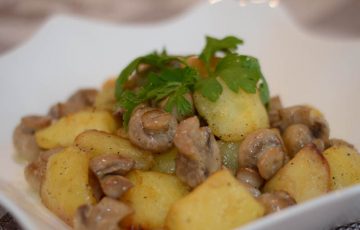 жаркое с грибами