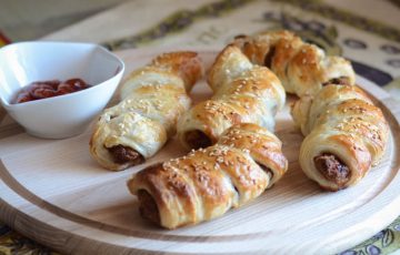 куриное филе в слоеном тесте