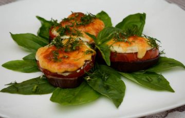 баклажаны запеченные с сыром