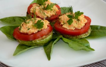 закуска из кабачков, сыра и моркови