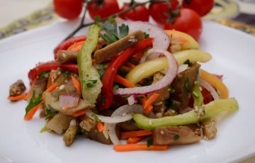 салат из баклажанов и сладкого перца