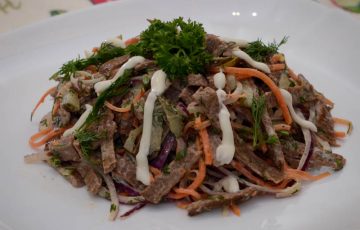 вкусный салат с куриной печенью и морковкой рецепт с фото