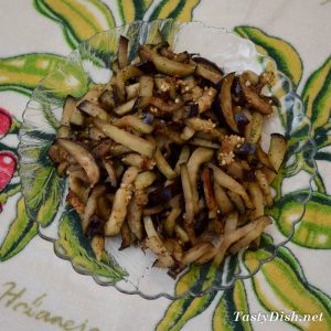 вкусный салат из баклажанов с луком рецепт с фото