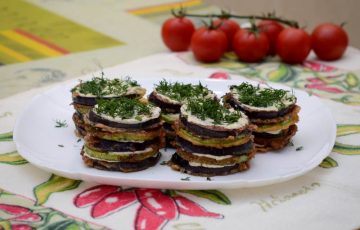 вкусная закуска из баклажанов и кабачков рецепт с фото