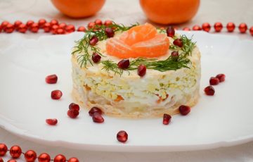 вкусный салат с мандаринами рецепт с фото