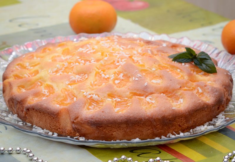вкусный пирог с мандаринами рецепт с фото