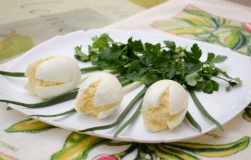 закуска из яиц и сыра белые тюльпаны рецепт с фото пошагово