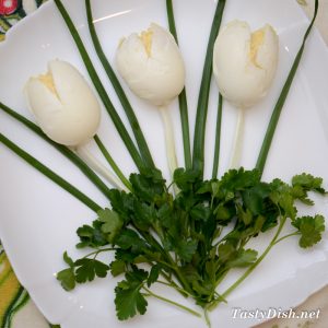 закуска из яиц и сыра белые тюльпаны рецепт с фото пошагово