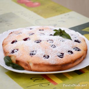 вишневый пирог на сметане рецепт с фото