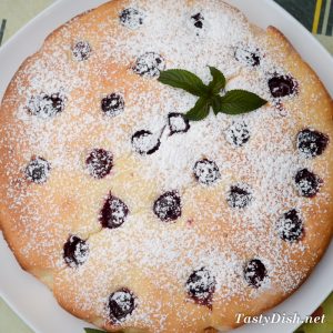 вишневый пирог на сметане рецепт с фото