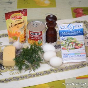 простой салат с крабовыми палочками рецепт с фото пошагово