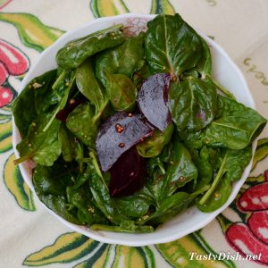 простой салат со шпинатом рецепт с фото пошагово