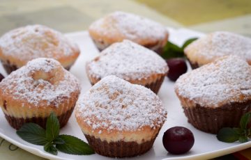 ванильные маффины с вишней рецепт с фото пошагово