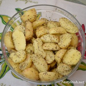 картофель запеченный в духовке с кунжутом рецепт с фото пошагово