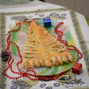 новогодний пирог елочка рецепт с фото пошагово