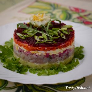 салат с копченой скумбрией рецепт с фото пошагово