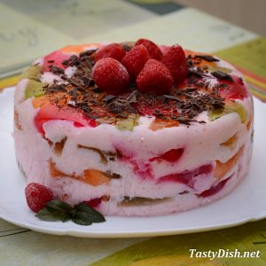 вкусный желейный торт битое стекло рецепт с фото пошагово